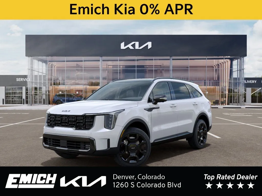 White 2026 Kia Sorento Hybrid X-Line SX Prestige for sale in Denver, CO