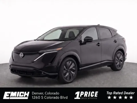Black 2024 Nissan Ariya EVOLVE+ e-4ORCE for sale in Denver, CO