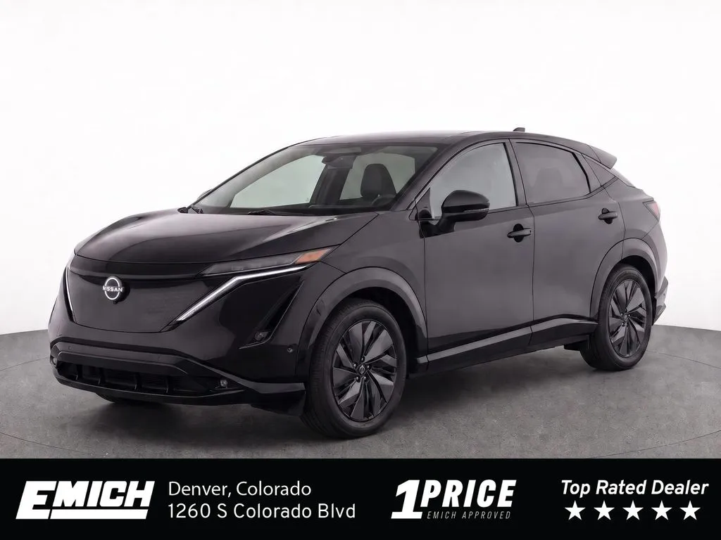 Black 2024 Nissan Ariya EVOLVE+ e-4ORCE for sale in Denver, CO