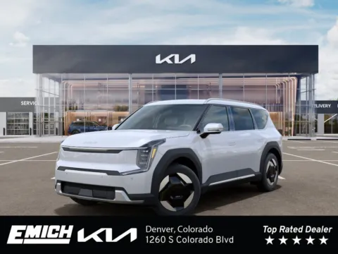 White 2026 Kia EV9 Wind for sale in Denver, CO
