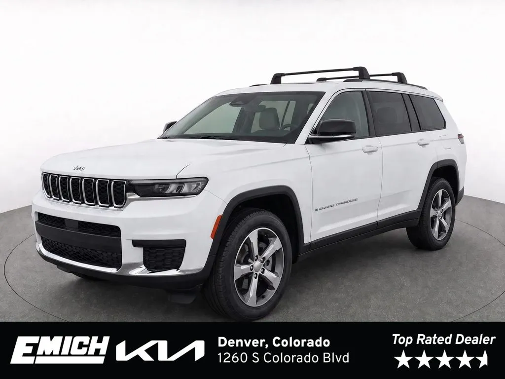 White 2021 Jeep Grand Cherokee L Limited for sale in Denver, CO