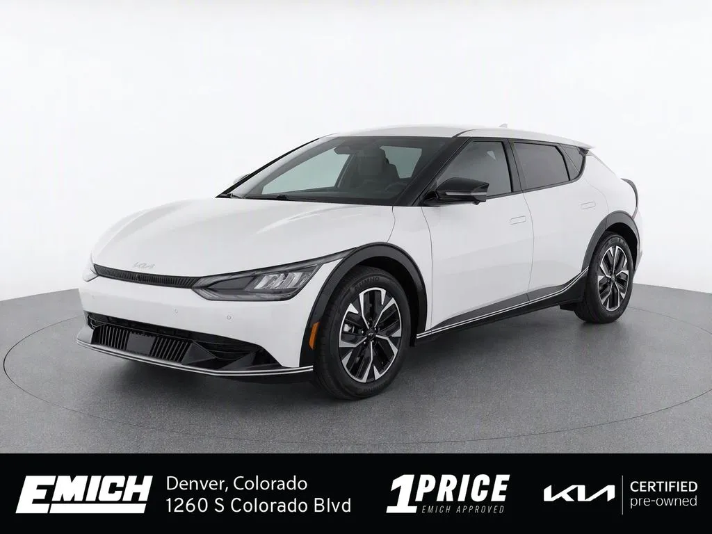 White 2024 Kia EV6 Wind for sale in Denver, CO