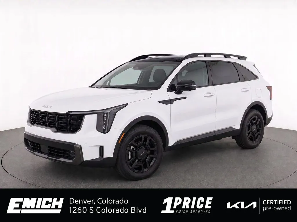 White 2024 Kia Sorento X-Pro SX Prestige for sale in Denver, CO