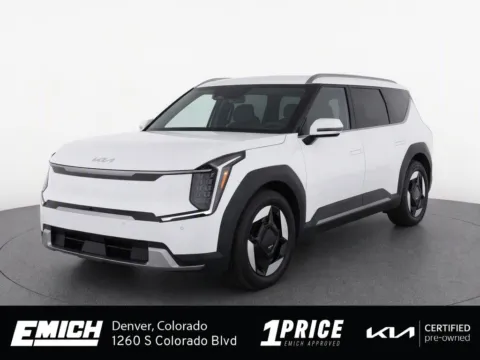 White 2024 Kia EV9 Wind for sale in Denver, CO