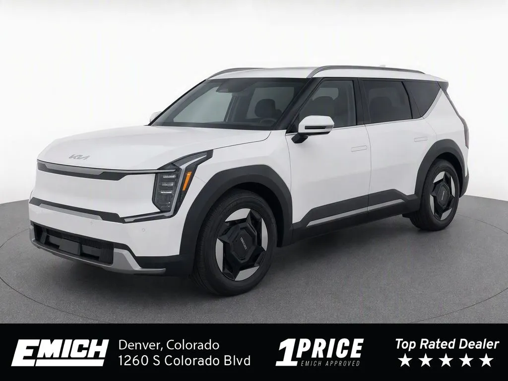 White 2024 Kia EV9 Wind for sale in Denver, CO