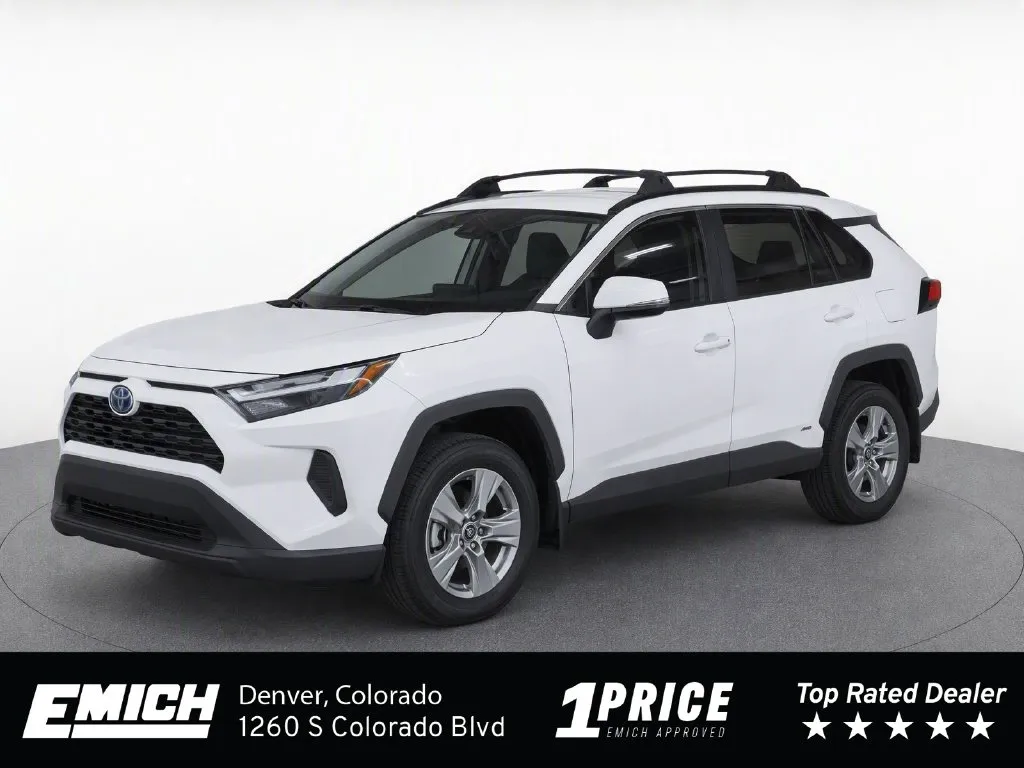 White 2024 Toyota RAV4 Hybrid XLE for sale in Denver, CO