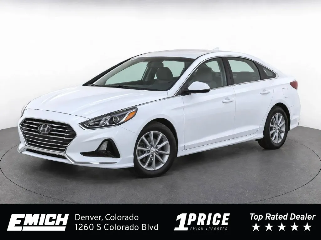 White 2018 Hyundai Sonata SE for sale in Denver, CO