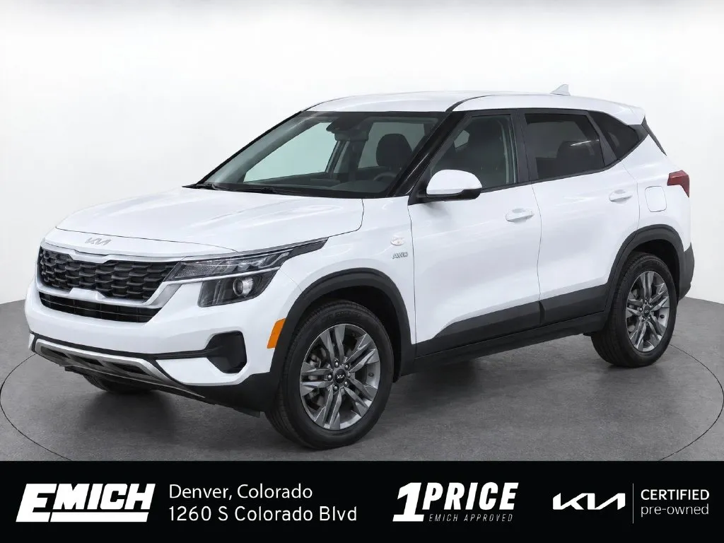 White 2022 Kia Seltos LX for sale in Denver, CO