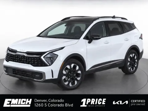 White 2024 Kia Sportage Plug-In Hybrid X-Line Prestige for sale in Denver, CO