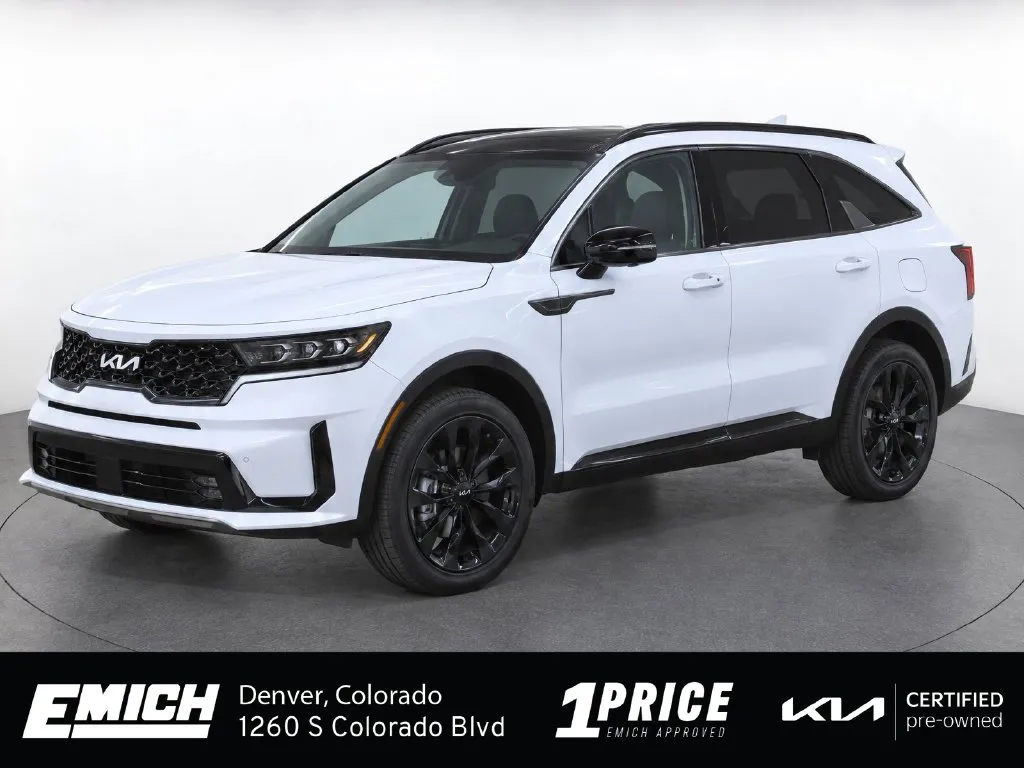 White 2023 Kia Sorento SX for sale in Denver, CO