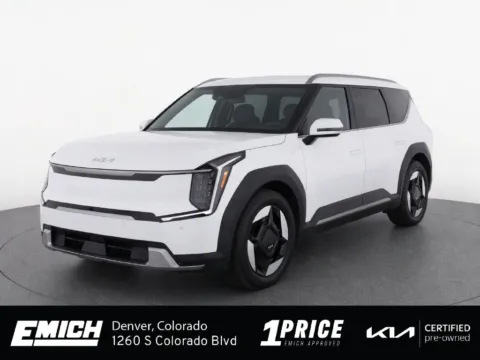 White 2024 Kia EV9 Wind for sale in Denver, CO