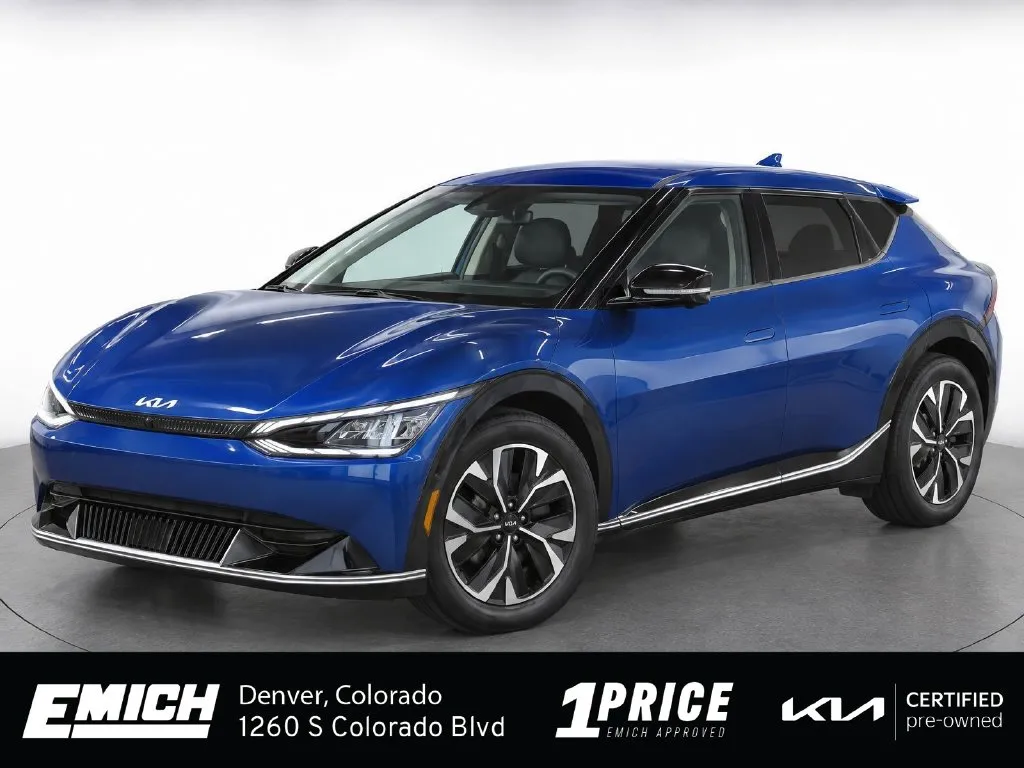 Blue 2024 Kia EV6 Wind for sale in Denver, CO