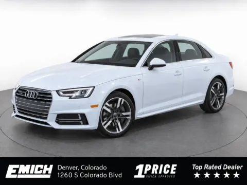 White 2017 Audi A4 2.0T Premium Plus for sale in Denver, CO