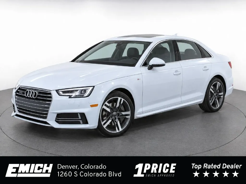 White 2017 Audi A4 2.0T Premium Plus for sale in Denver, CO
