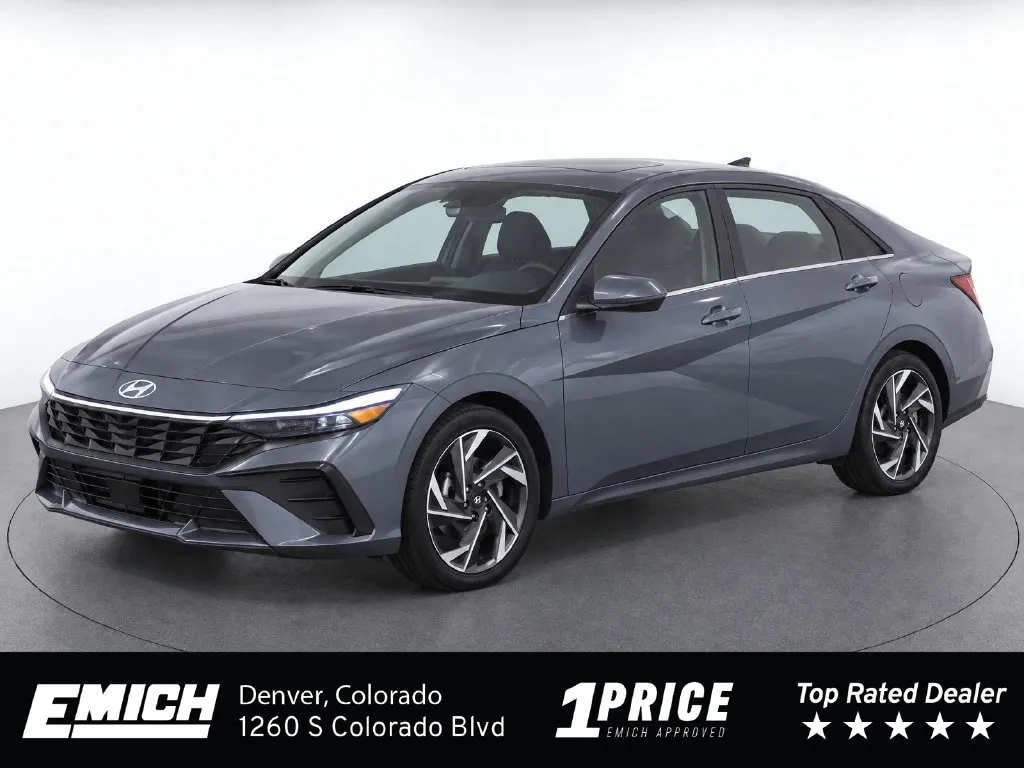 Gray 2024 Hyundai Elantra Hybrid Limited for sale in Denver, CO