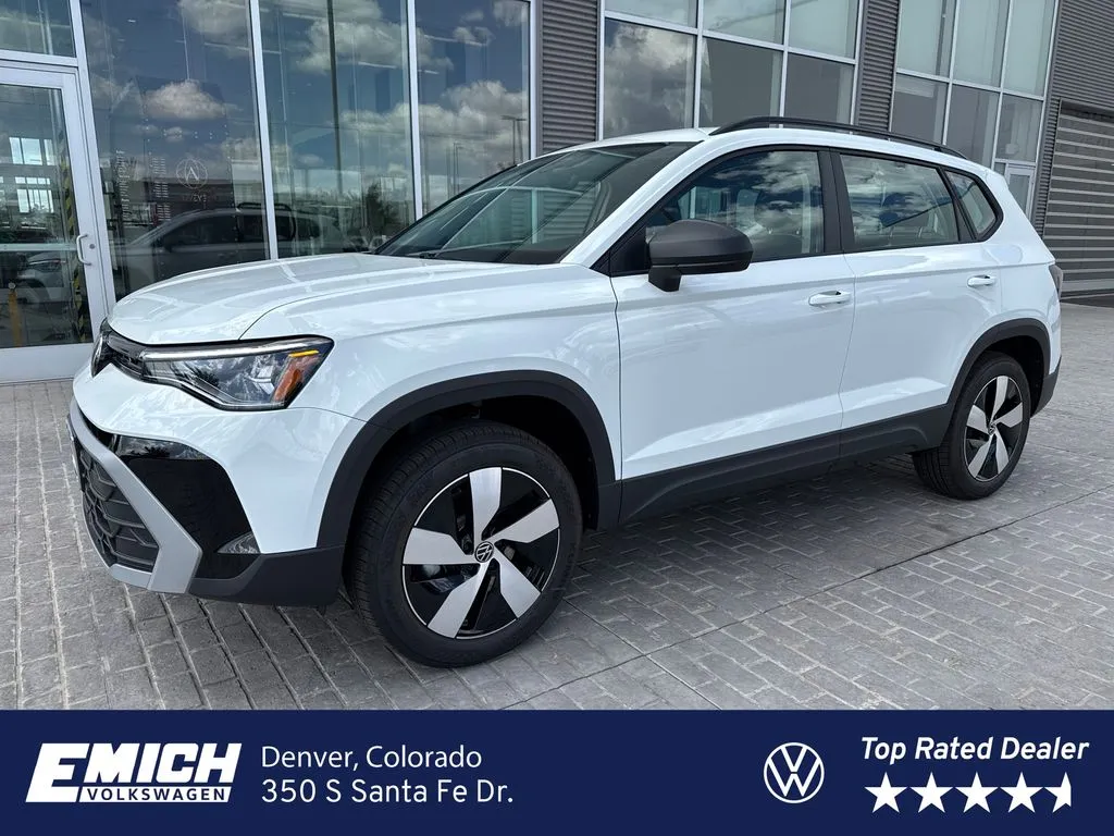 White 2026 Volkswagen Taos 1.5T S for sale in Denver, CO