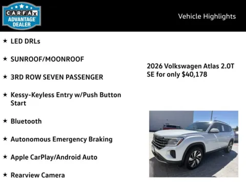 More photos of 2026 Volkswagen Atlas 2.0T SE w/Technology at Emich Volkswagen, CO