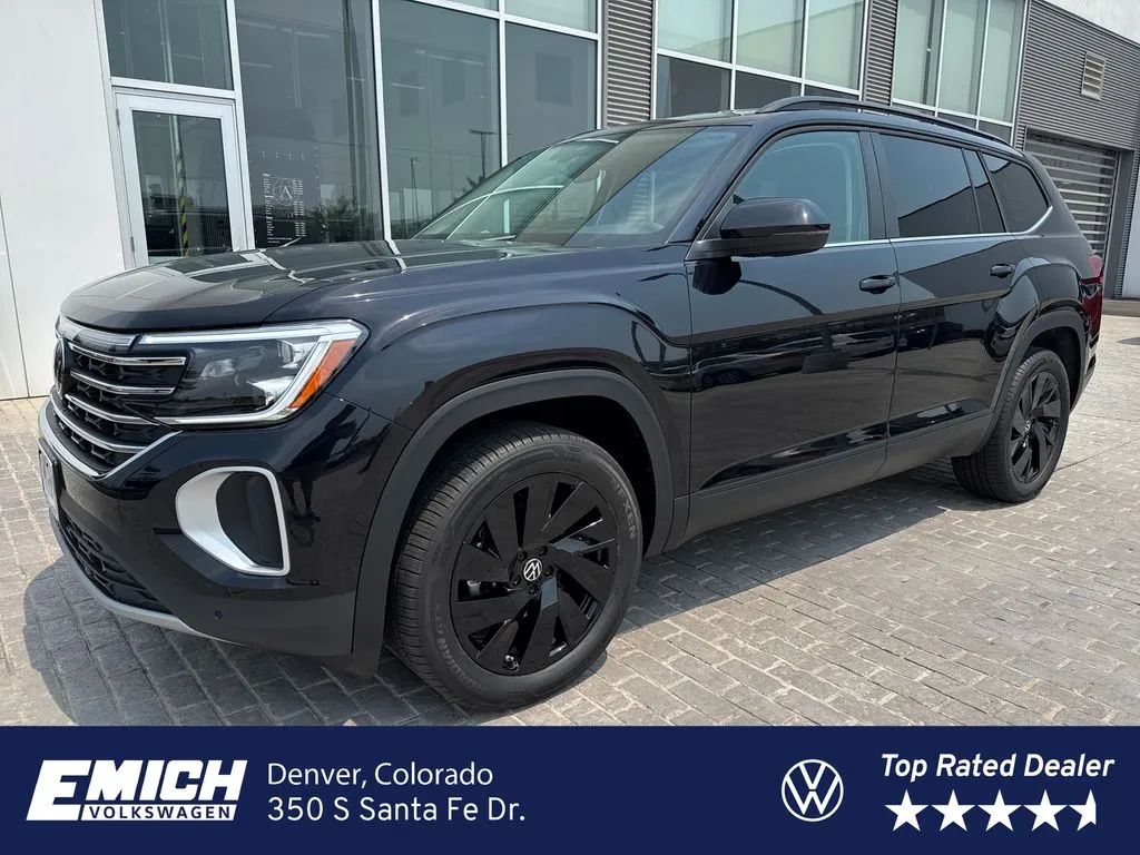 Black 2026 Volkswagen Atlas 2.0T SE w/Technology for sale in Denver, CO