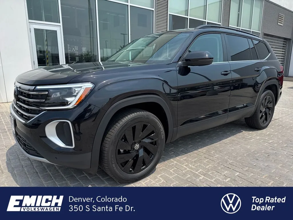 Black 2026 Volkswagen Atlas 2.0T SE w/Technology for sale in Denver, CO