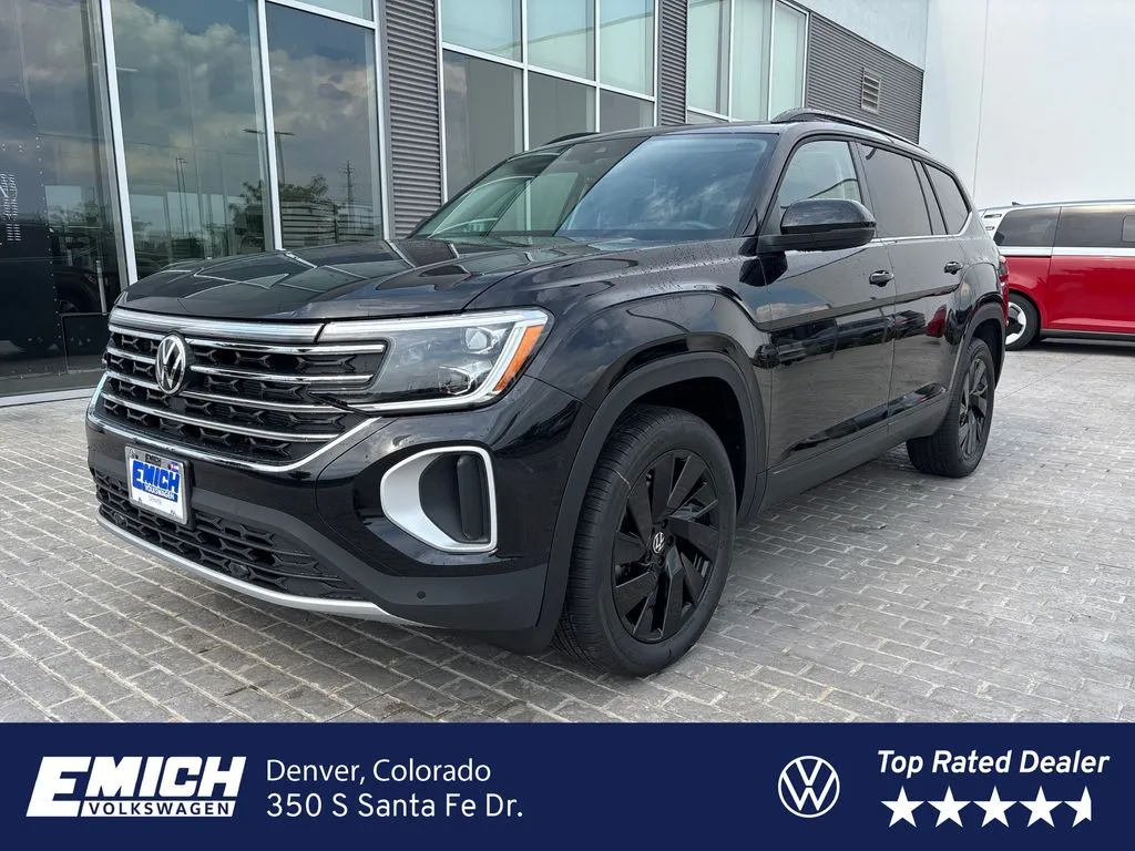 Black 2026 Volkswagen Atlas 2.0T SE w/Technology for sale in Denver, CO
