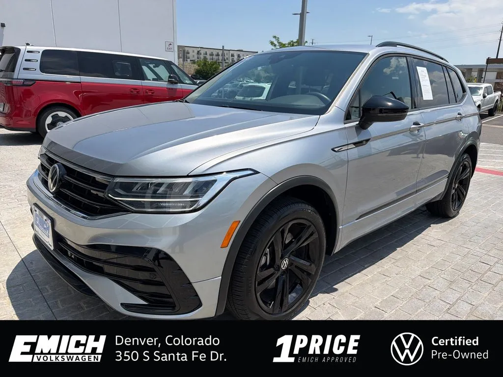 Silver 2024 Volkswagen Tiguan 2.0T SE R-Line Black for sale in Denver, CO