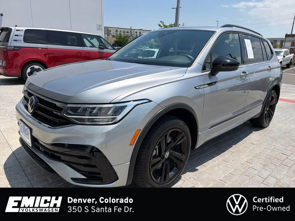 Silver 2024 Volkswagen Tiguan 2.0T SE R-Line Black for sale in Denver, CO