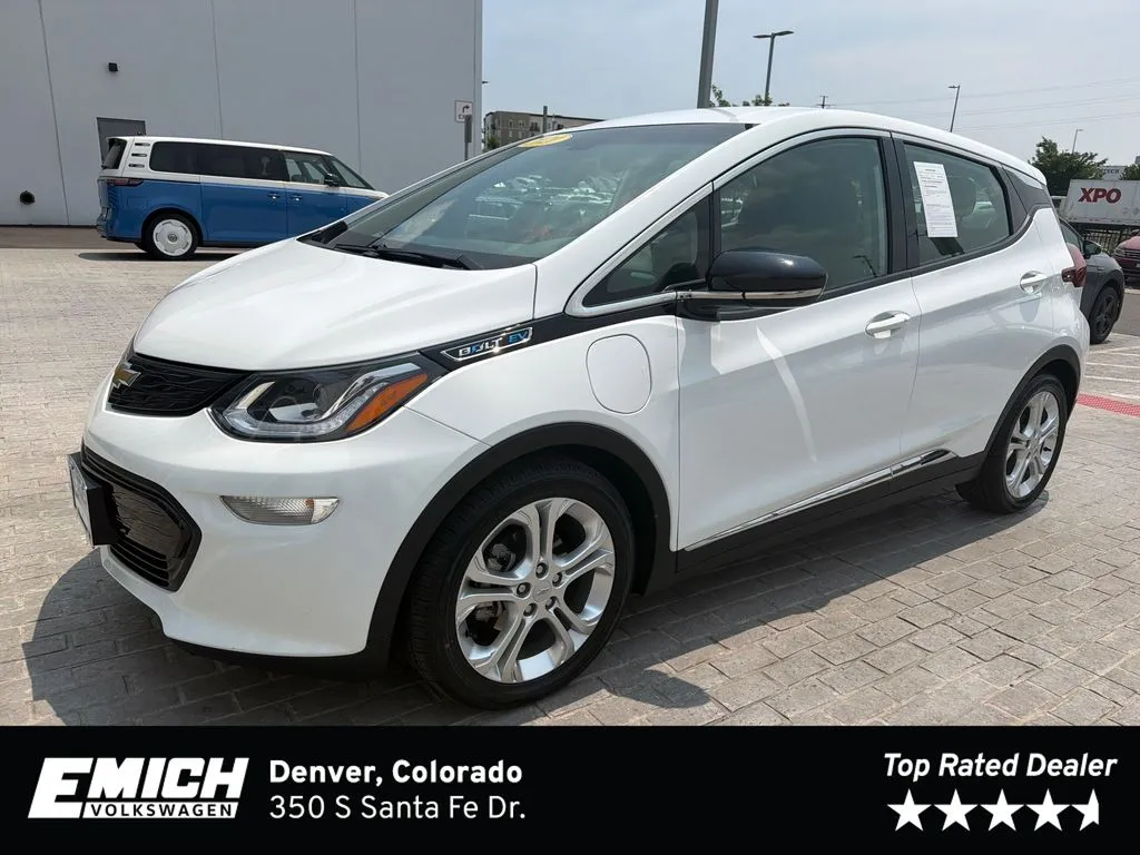 White 2020 Chevrolet Bolt EV LT for sale in Denver, CO