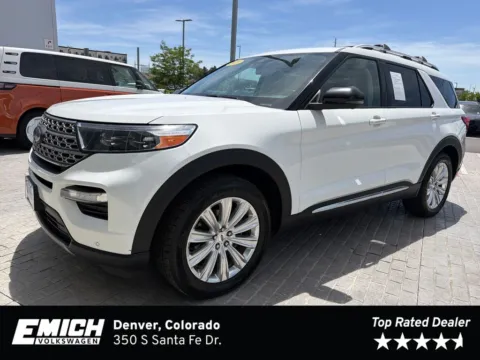 White 2020 Ford Explorer Limited for sale in Denver, CO