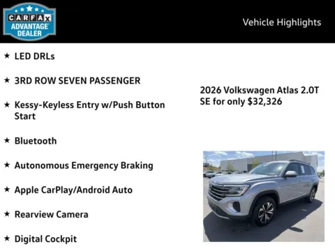 More photos of 2026 Volkswagen Atlas 2.0T SE at Emich Volkswagen, CO