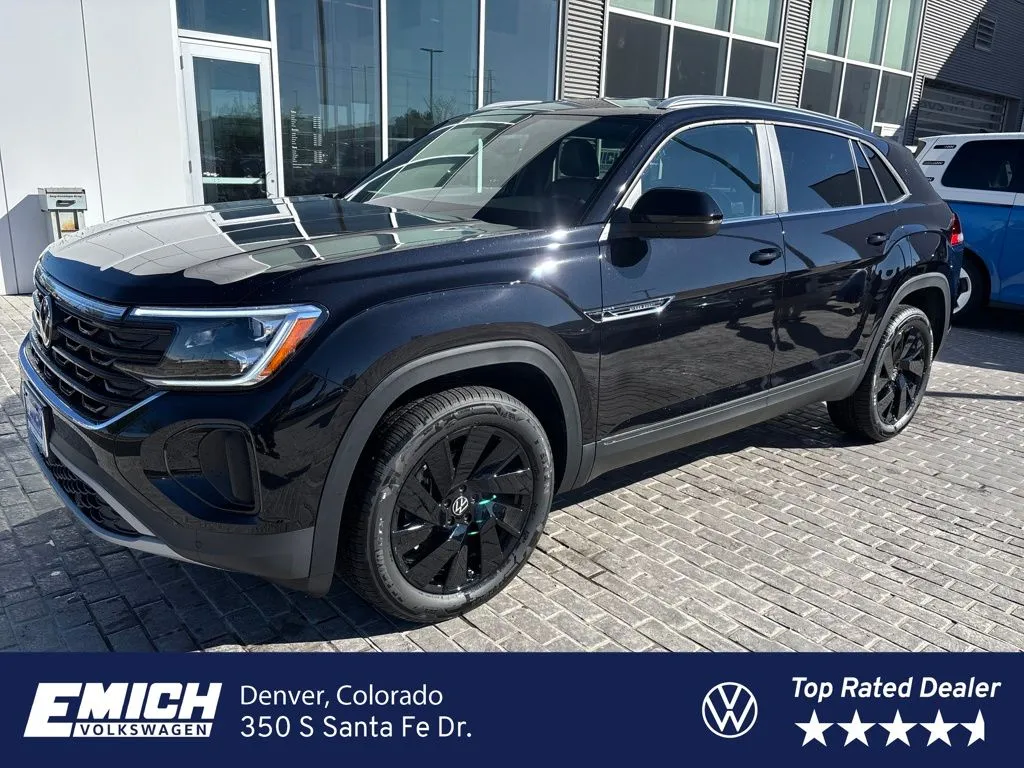 Black 2026 Volkswagen Atlas Cross Sport 2.0T SE w/Technology for sale in Denver, CO