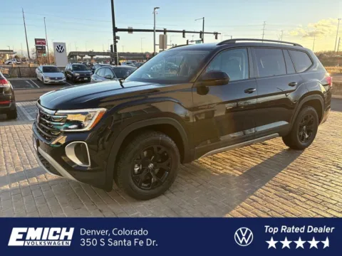 Black 2026 Volkswagen Atlas 2.0T Peak Edition for sale in Denver, CO
