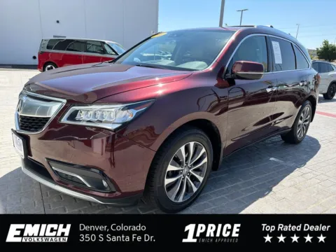Red 2016 Acura MDX 3.5L for sale in Denver, CO
