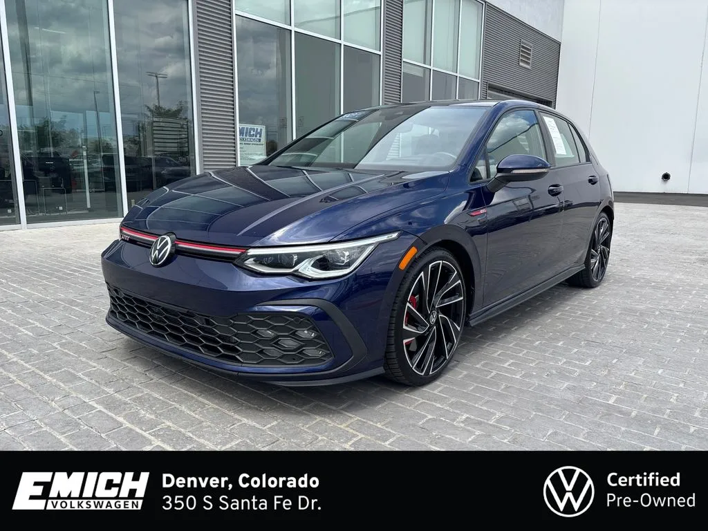 Blue 2023 Volkswagen Golf GTI Autobahn for sale in Denver, CO