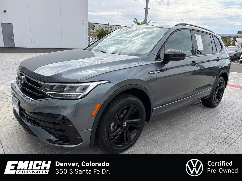 Gray 2024 Volkswagen Tiguan 2.0T SE R-Line Black for sale in Denver, CO
