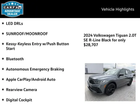 More photos of 2024 Volkswagen Tiguan 2.0T SE R-Line Black at Emich Volkswagen, CO