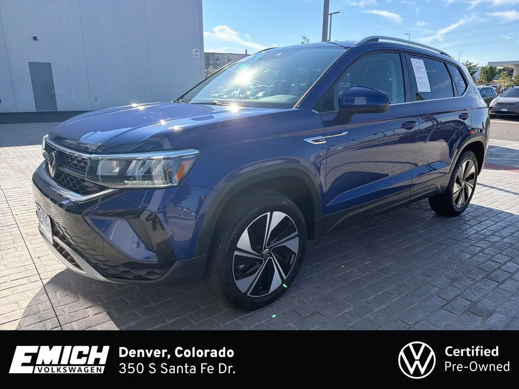 Blue 2024 Volkswagen Taos 1.5T SE for sale in Denver, CO