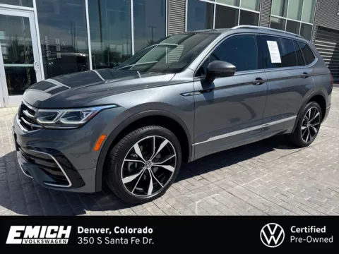 Gray 2023 Volkswagen Tiguan 2.0T SEL R-Line for sale in Denver, CO
