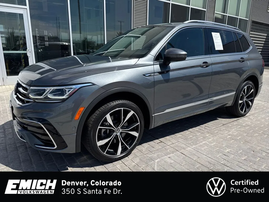 Gray 2023 Volkswagen Tiguan 2.0T SEL R-Line for sale in Denver, CO