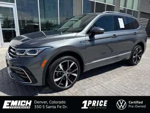 Gray 2023 Volkswagen Tiguan 2.0T SEL R-Line for sale in Denver, CO