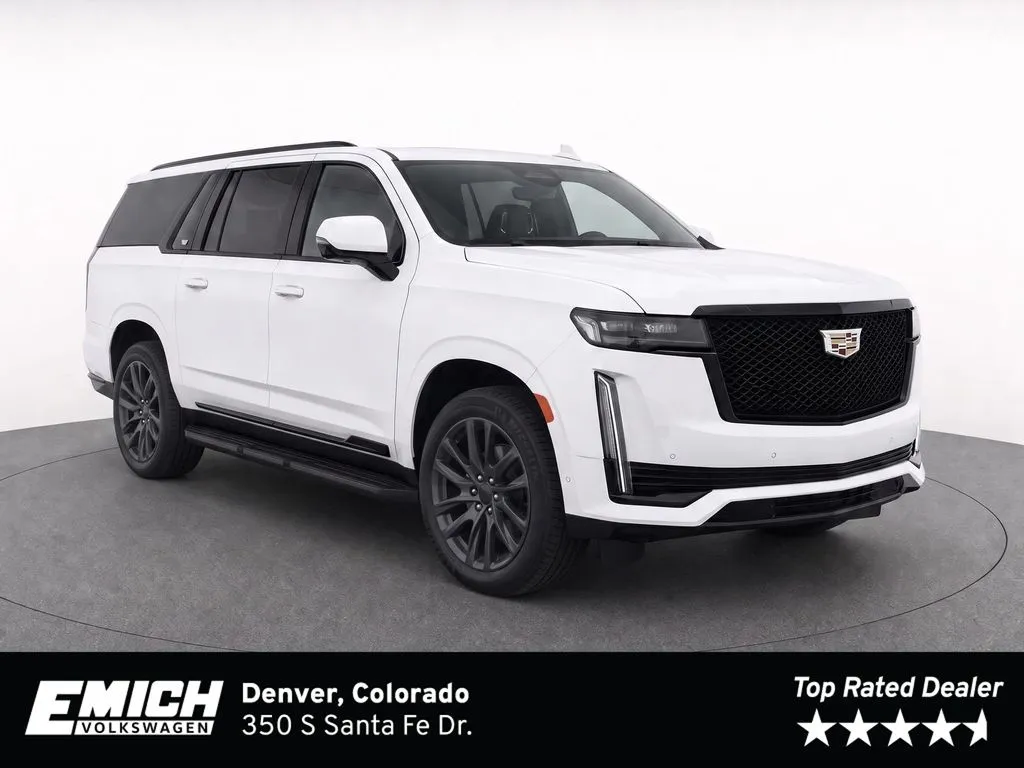 White 2021 Cadillac Escalade ESV Sport for sale in Denver, CO