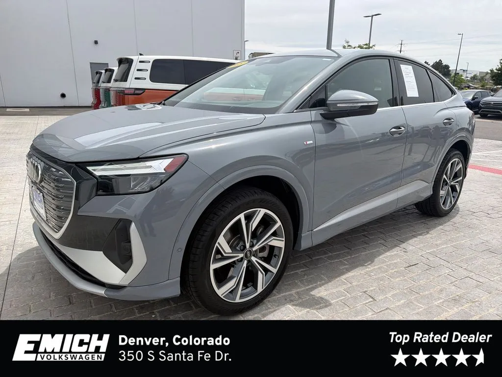 Gray 2023 Audi Q4 Sportback e-tron Premium Plus for sale in Denver, CO