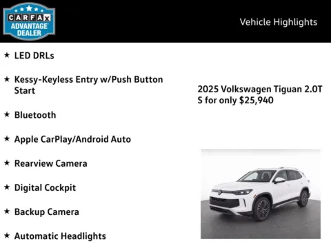 More photos of 2025 Volkswagen Tiguan 2.0T S at Emich Volkswagen, CO
