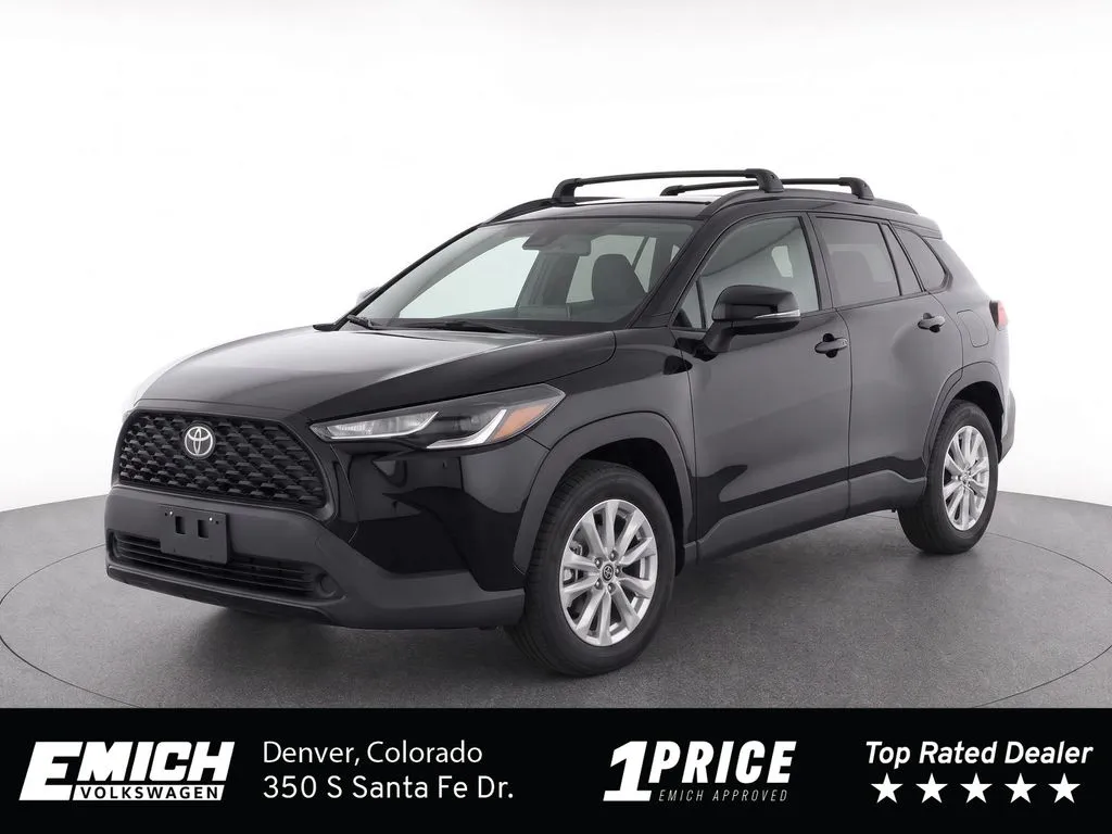 Black 2022 Toyota Corolla Cross LE for sale in Denver, CO
