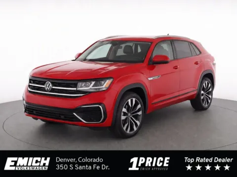 Blue 2022 Volkswagen Atlas Cross Sport 3.6L V6 SEL Premium R-Line for sale in Denver, CO