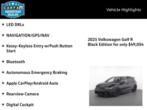 More photos of 2025 Volkswagen Golf R 2.0T Black Edition at Emich Volkswagen, CO