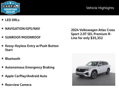 More photos of 2024 Volkswagen Atlas Cross Sport 2.0T SEL Premium R-Line at Emich Volkswagen, CO