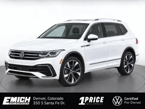 White 2024 Volkswagen Tiguan 2.0T SEL R-Line for sale in Denver, CO