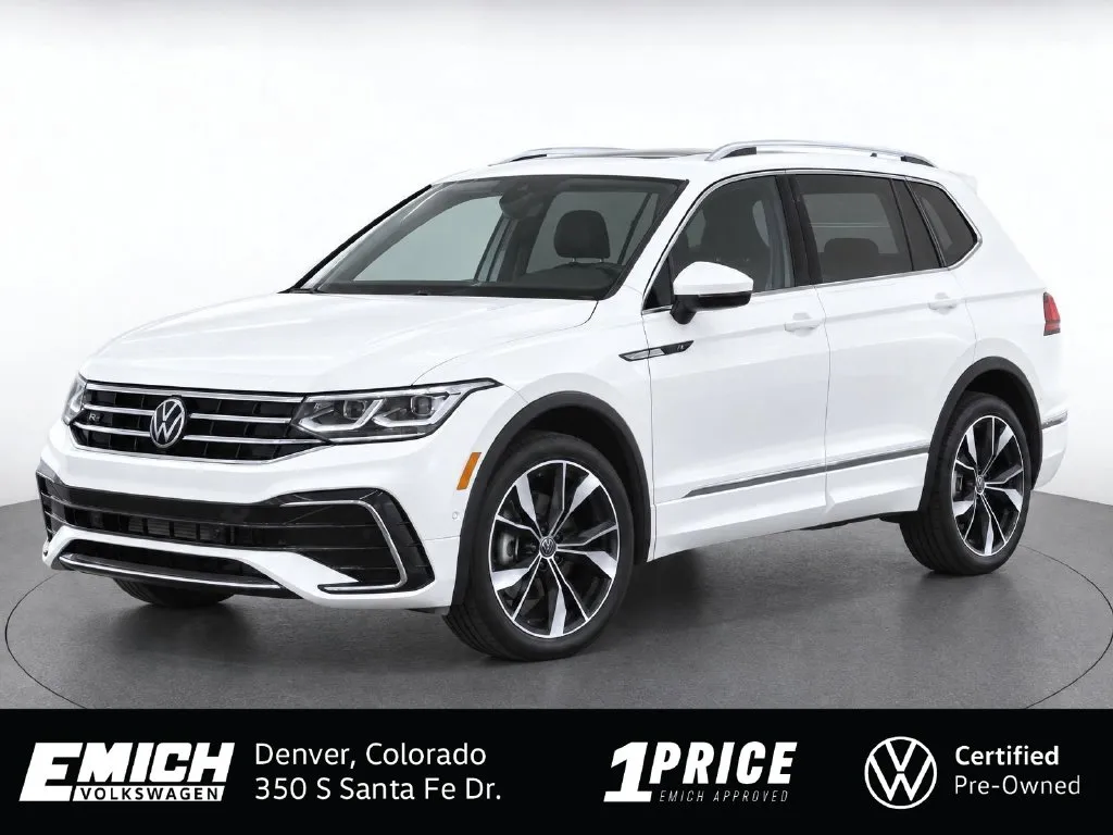 White 2024 Volkswagen Tiguan 2.0T SEL R-Line for sale in Denver, CO