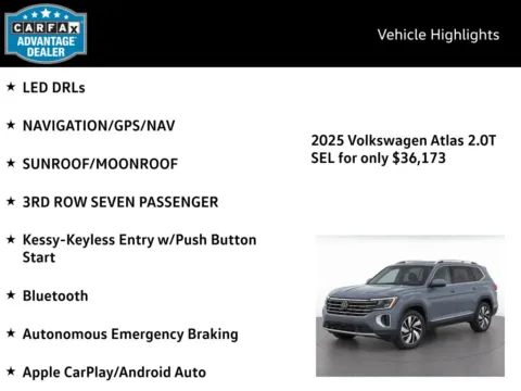 More photos of 2025 Volkswagen Atlas 2.0T SEL at Emich Volkswagen, CO