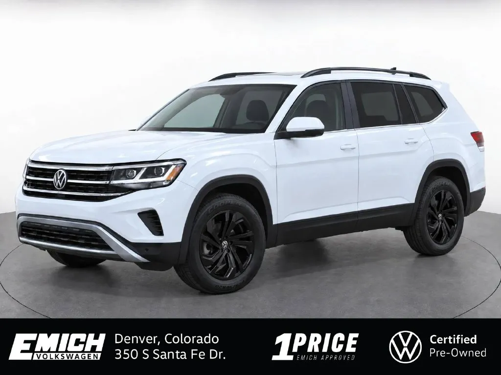 White 2023 Volkswagen Atlas 3.6L V6 SE w/Technology for sale in Denver, CO